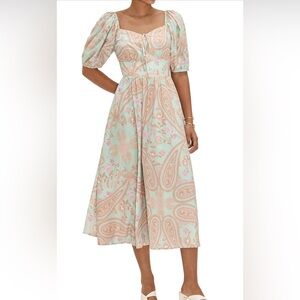 Floral Paisley Print Dress